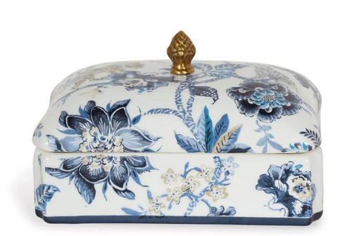 Blue Chintz Porcelain Box