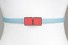 Square Enamel Buckle (Chilly Red)